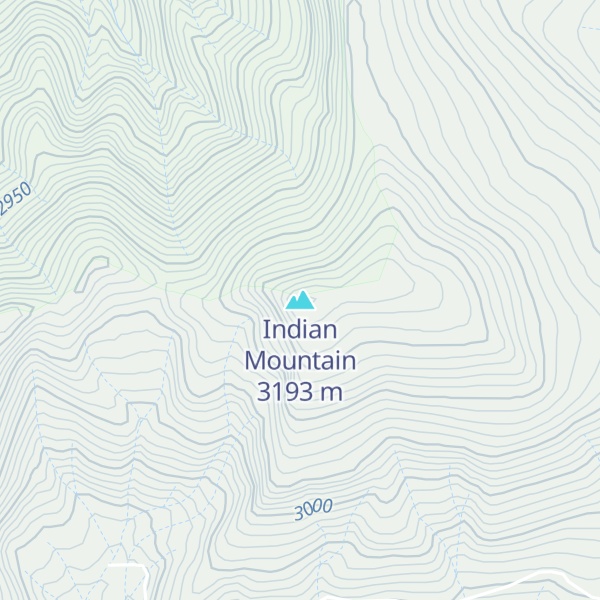 Map of Indian Mountain