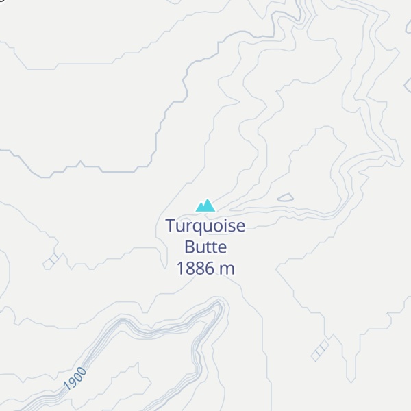 Map of Turquoise Butte