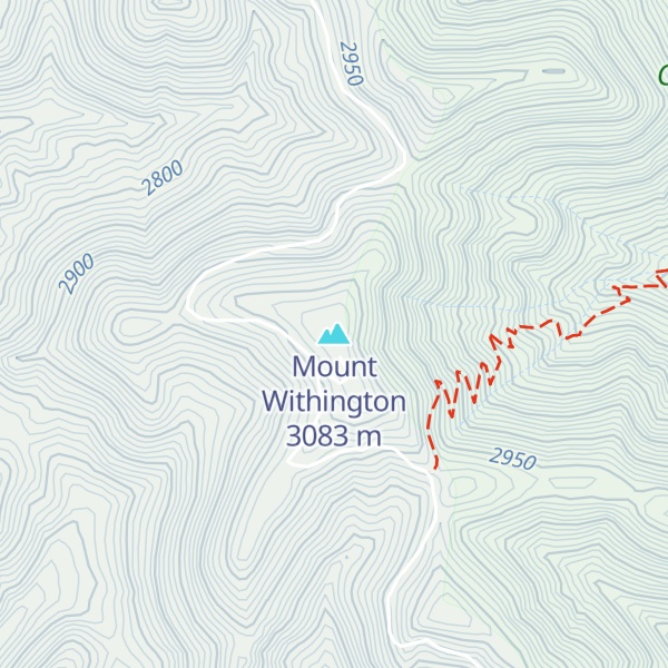 Map of Mount Withington
