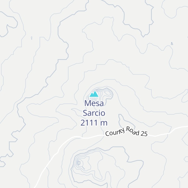 Map of Mesa Sarcio