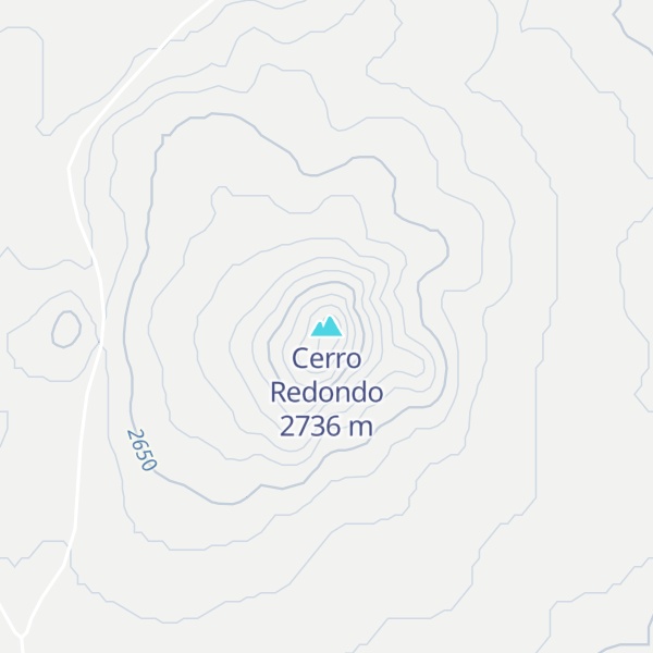 Map of Cerro Redondo