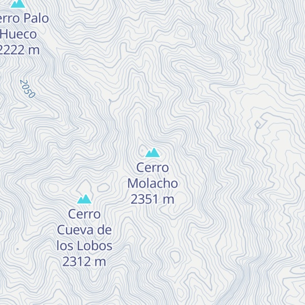 Map of Cerro Molacho