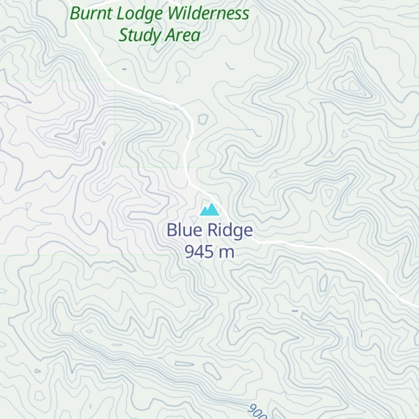 Map of Blue Ridge