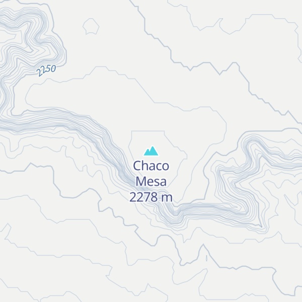 Map of Chaco Mesa