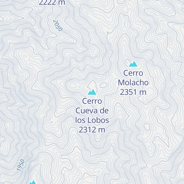 Map of Cerro Cueva de los Lobos
