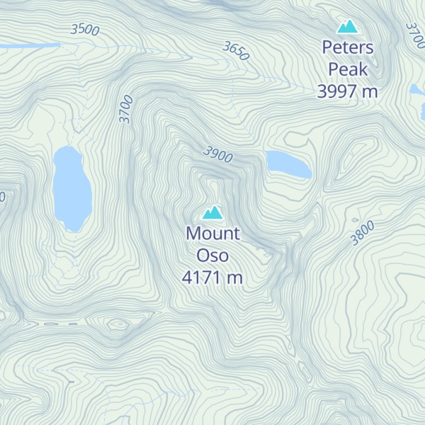 Map of Mount Oso
