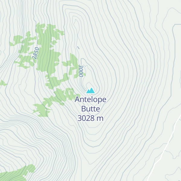 Map of Antelope Butte