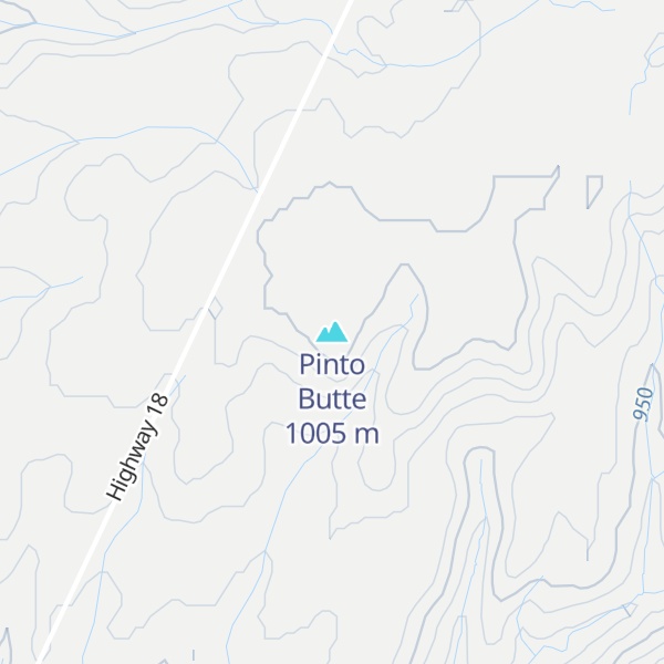 Map of Pinto Butte