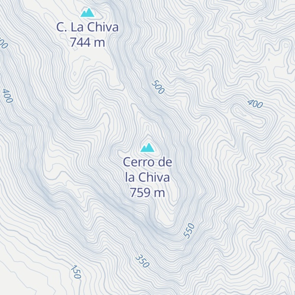 Map of Cerro de la Chiva
