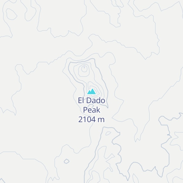 Map of El Dado Peak