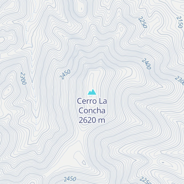 Map of Cerro La Concha