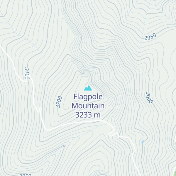Map of Flagpole Mountain