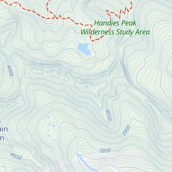 Map of American Peak