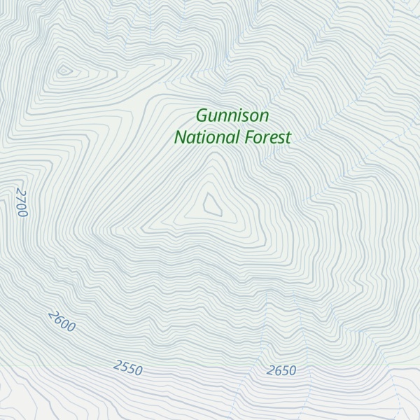 Map of South Saddle Peak