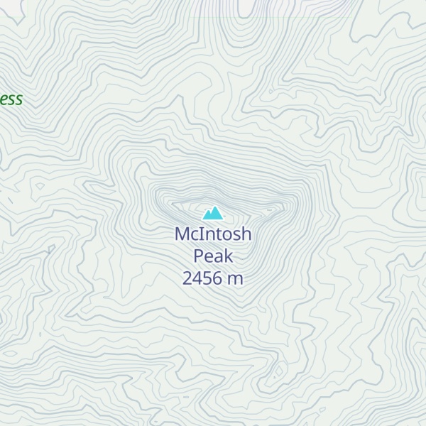 Map of McIntosh Peak