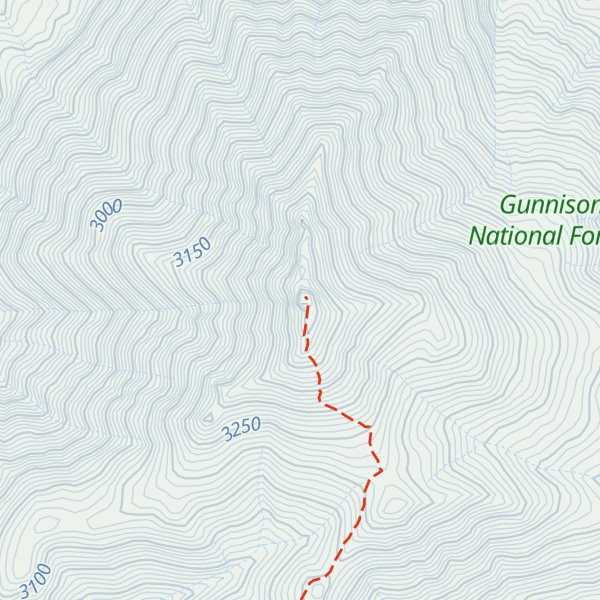 Map of Mount Lamborn