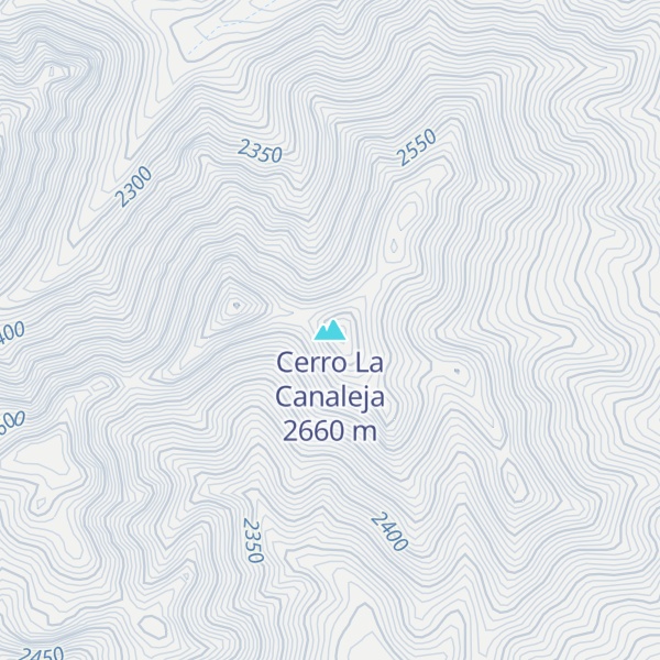 Map of Cerro La Canaleja