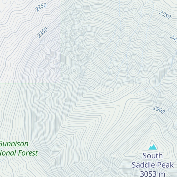 Map of North Saddle Peak