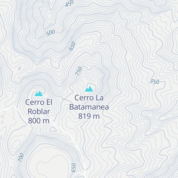 Map of Cerro La Batamanea