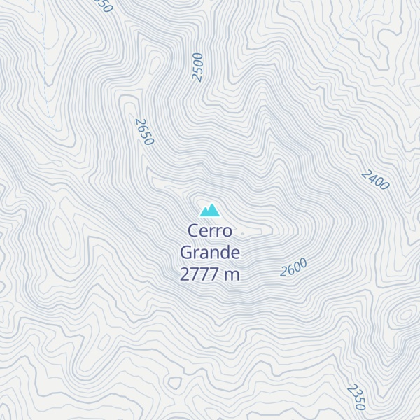 Map of Cerro Grande