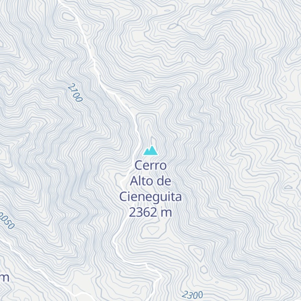 Map of Cerro Alto de Cieneguita