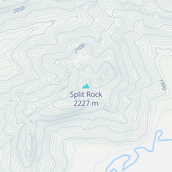 Map of Split Rock