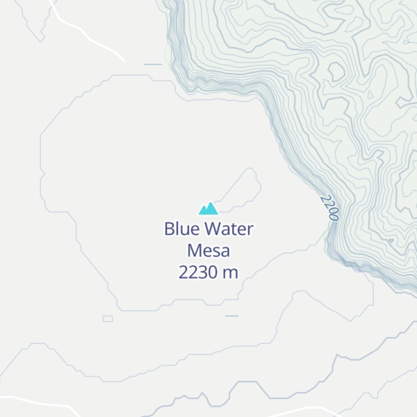 Map of Blue Water Mesa