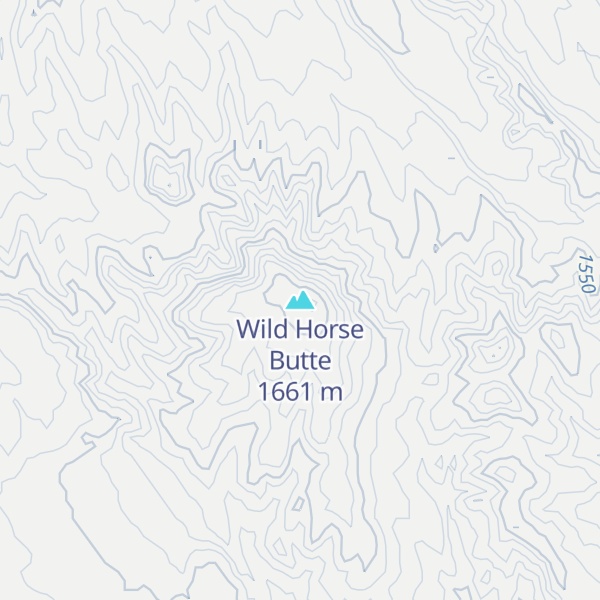 Map of Wild Horse Butte