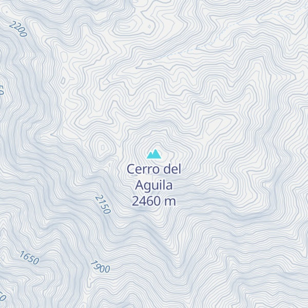 Map of Cerro del Aguila