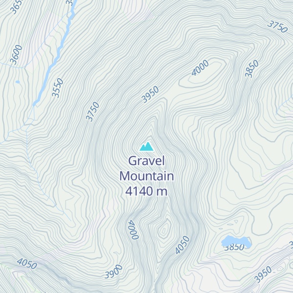 Map of Gravel Mountain