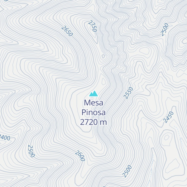 Map of Mesa Pinosa
