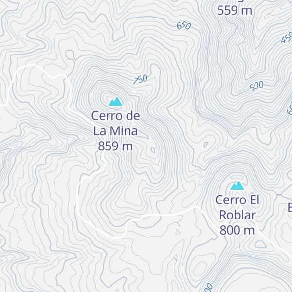 Map of Cerro La Cieneguita