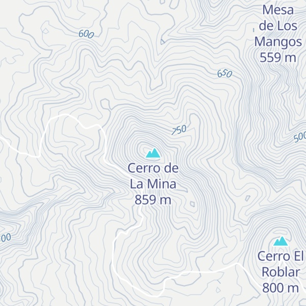 Map of Cerro de La Mina