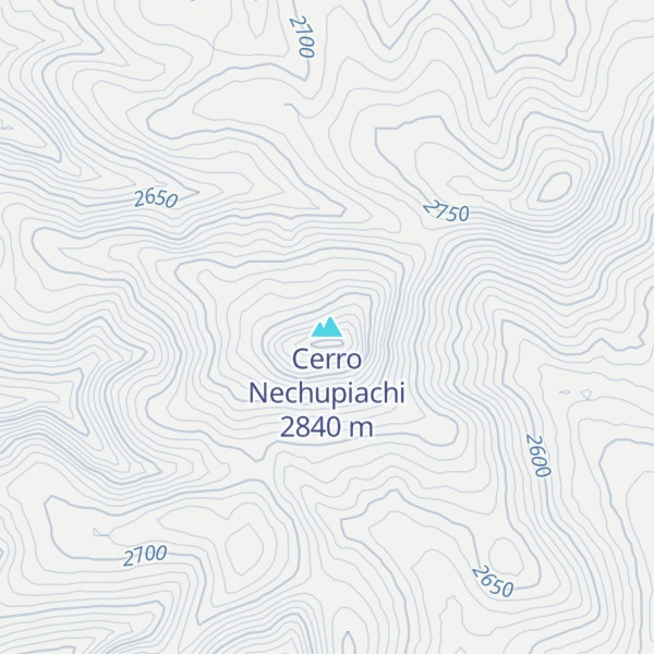 Map of Cerro Nechupiachi