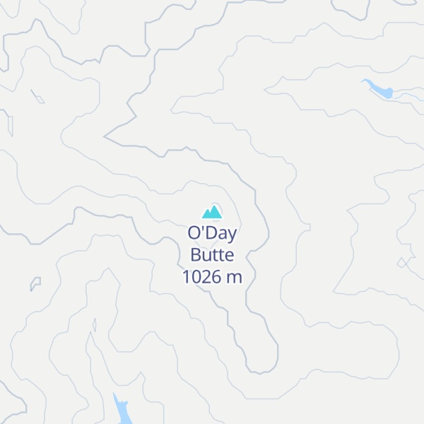 Map of O'Day Butte