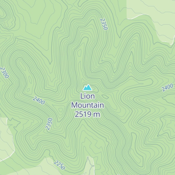 Map of Lion Mountain