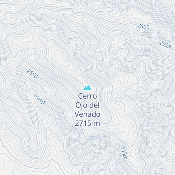 Map of Cerro Ojo del Venado