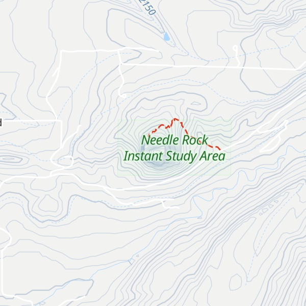 Map of Needle Rock