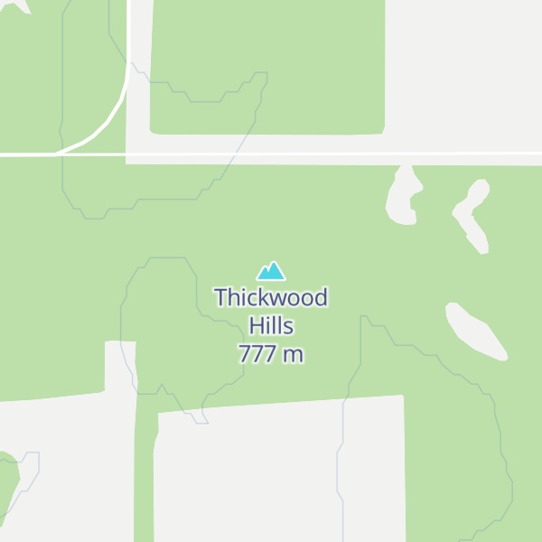 Map of Thickwood Hills