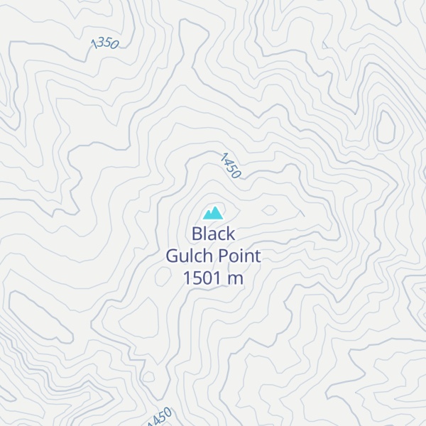 Map of Black Gulch Point