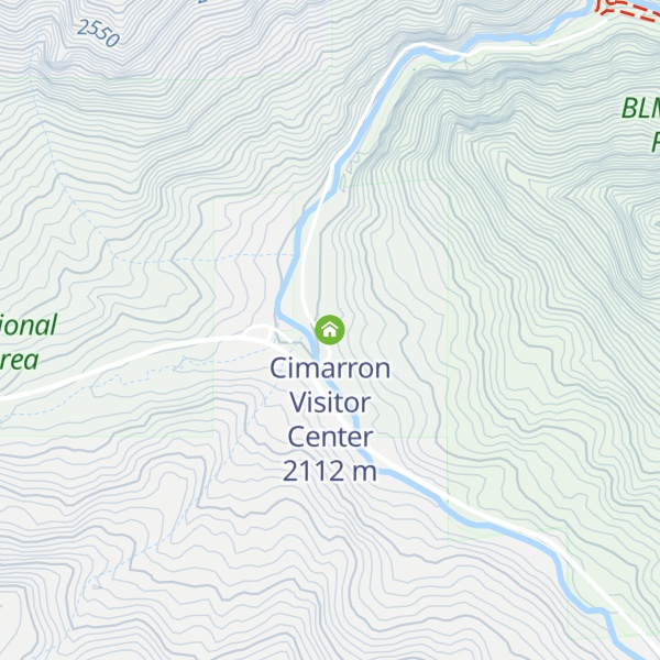 Map of Cimarron Visitor Center