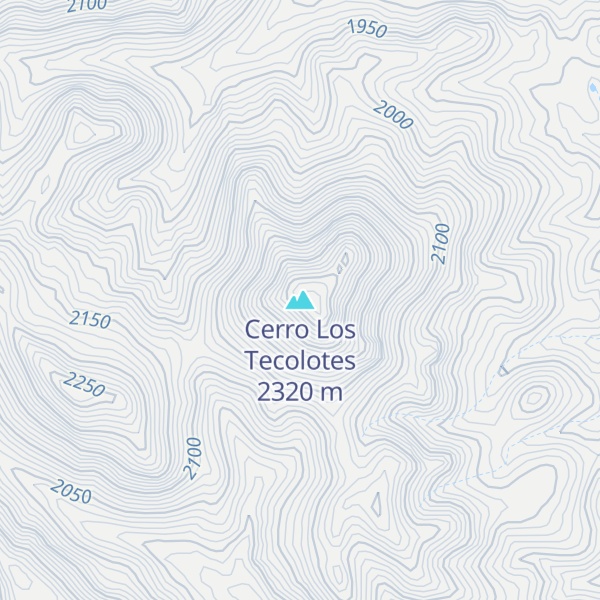 Map of Cerro Los Tecolotes