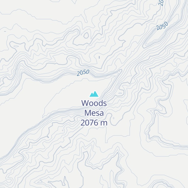 Map of Woods Mesa