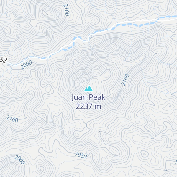 Map of Juan Peak