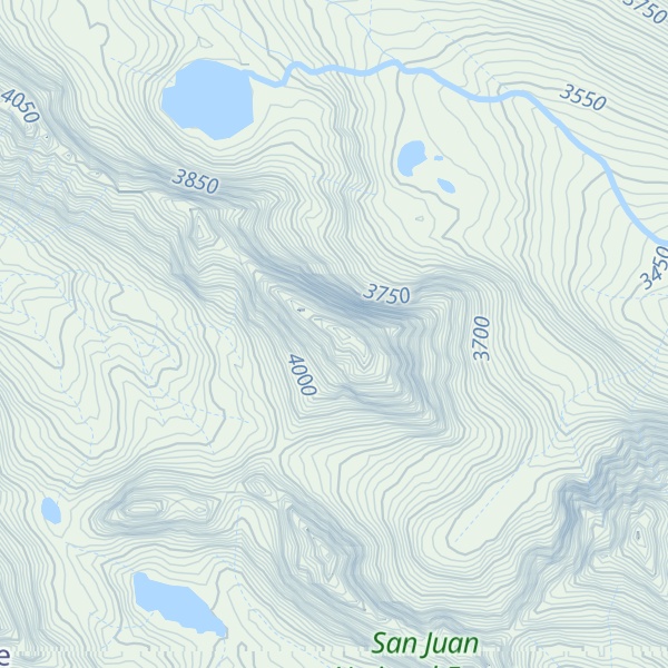 Map of Storm King Peak