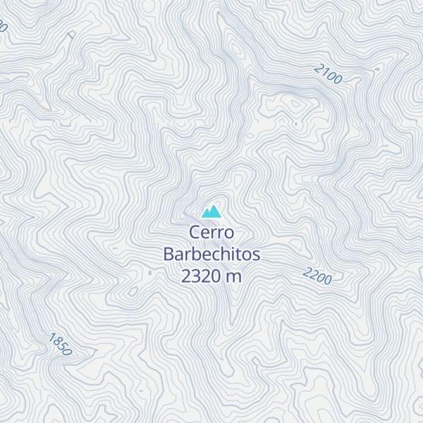 Map of Cerro Barbechitos