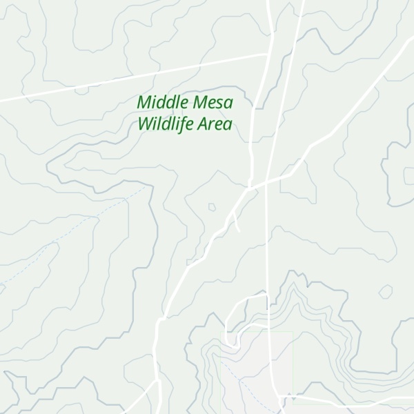 Map of Burnt Mesa