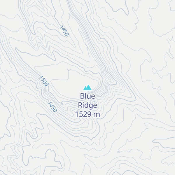 Map of Blue Ridge