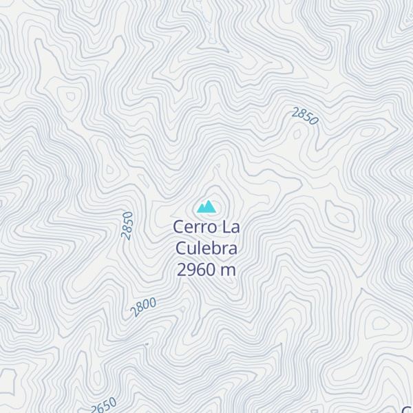 Map of Cerro La Culebra