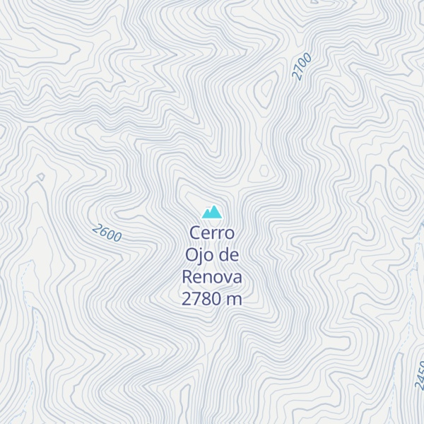 Map of Cerro Ojo de Renova